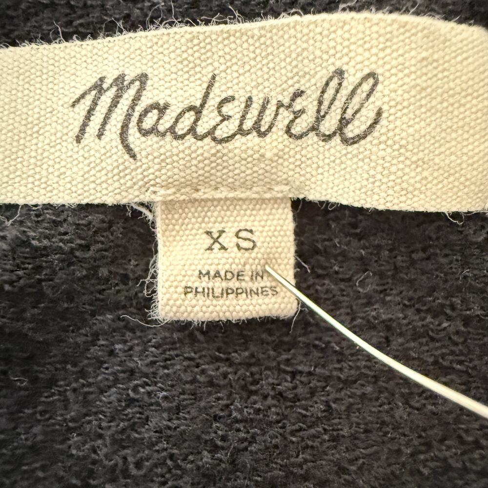 Madewell Black Tank Midi Dress XS Cotton Knit Casual Minimalist Basic - Picture 4 of 8